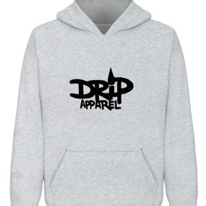 Drip Apparel Long Sleeve Hoodie Gray